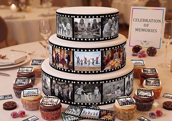 Personalized Edible Photo Film: Cake Strips & Cupcake Toppers
